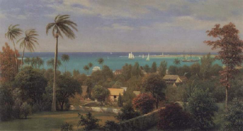 Albert Bierstadt Bahamas Harbour oil painting image